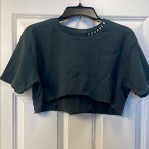 YoungLa Women's Green Super Cropped Crop Top